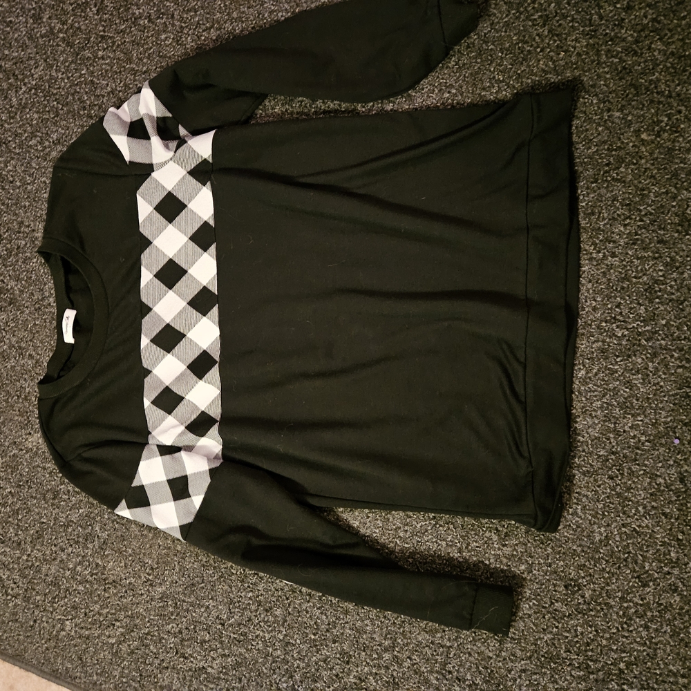 Black Argyle Sweatshirt
